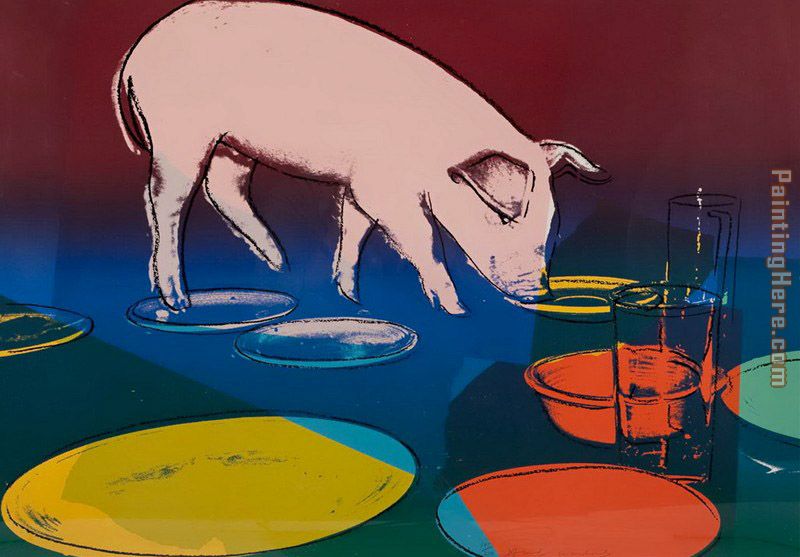 Fiesta Pig painting - Andy Warhol Fiesta Pig art painting